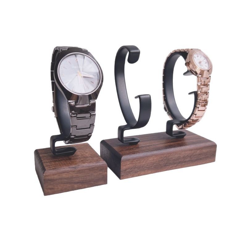 Wooden C-Shaped Watch Holder J - Jewelry And Watches Inc recension och pris