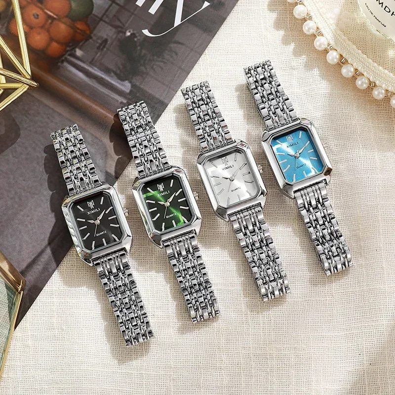 Women Retro Square Metal Band  - Jewelry For Watches recension och pris