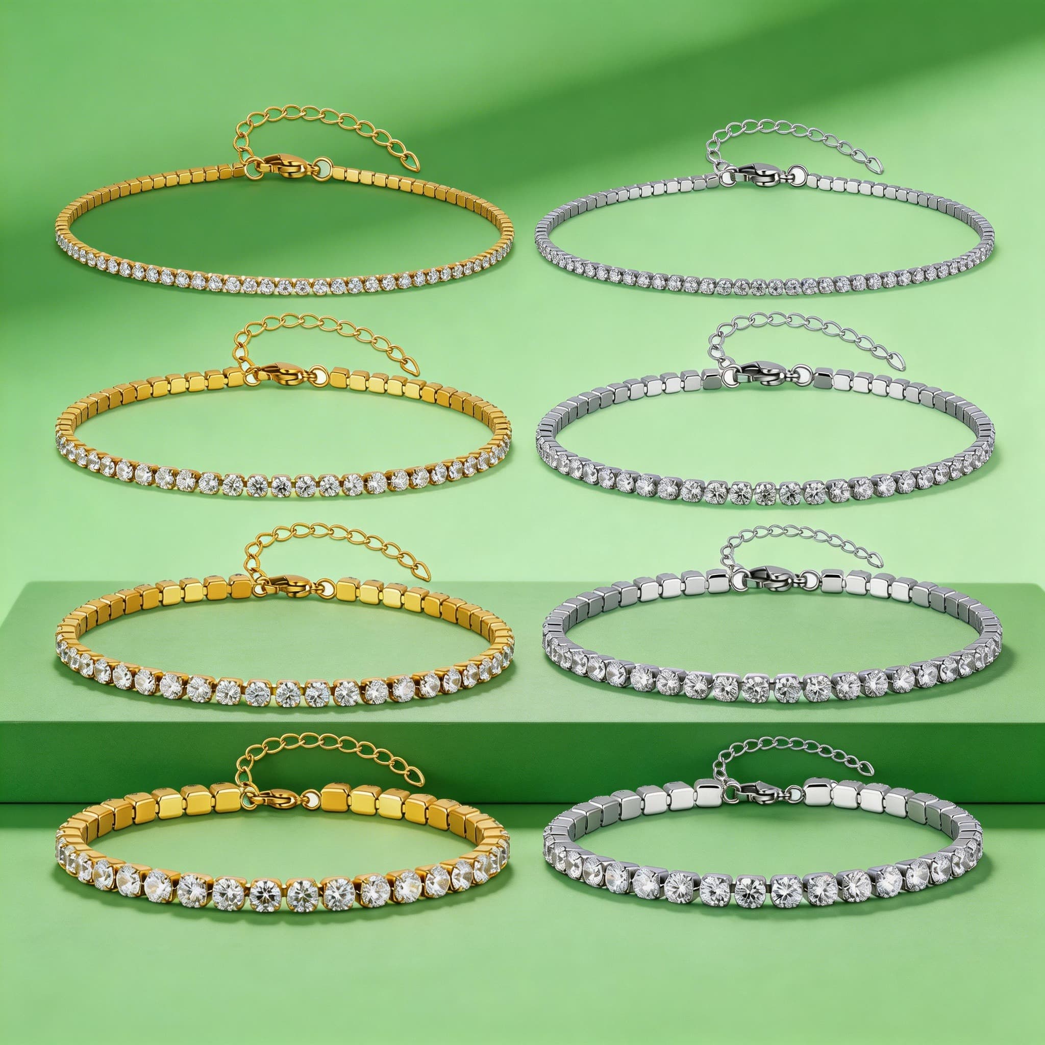2/3/4/5MM Luxury Zircon Tennis - Jc Jewelry & Watches Photos recension och pris